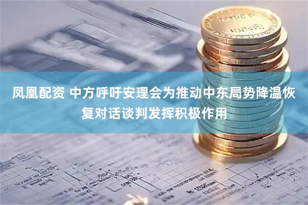 凤凰配资 中方呼吁安理会为推动中东局势降温恢复对话谈判发挥积极作用